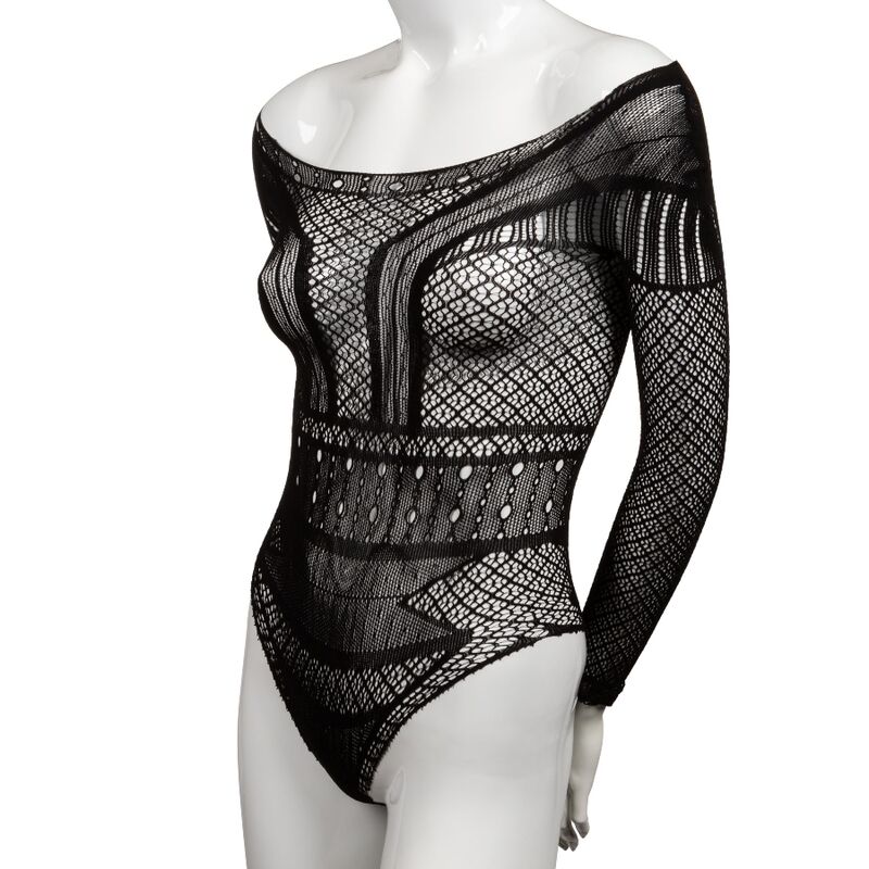 Obsenza - Terno de Ombro Scandal Plus Size Sedutor e Confortável - Preto - Image 1