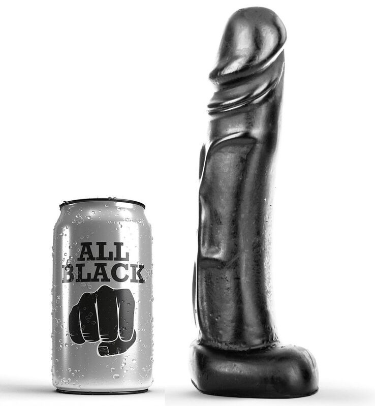Obsenza - Dildo Realista de 22 cm para Placer y Sensaciones Óptimas - Negro - Image 1