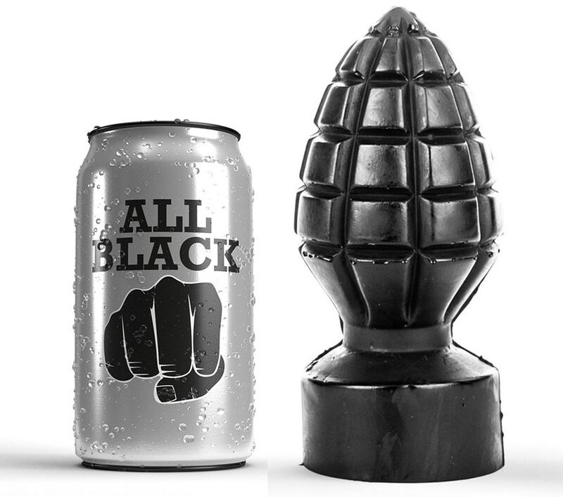 Obsenza - Plug Anal All Black de 14 cm para una Experiencia Explosiva - Negro - Image 1