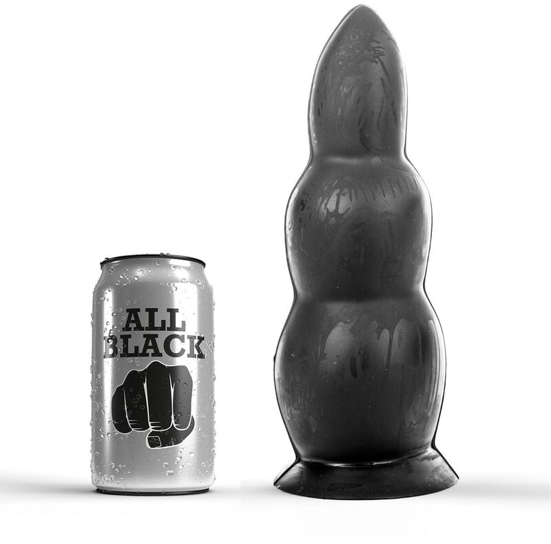 Obsenza - Anal Plug 23 cm All Black para Experiencias Intensamente Placenteras - Negro - Image 1