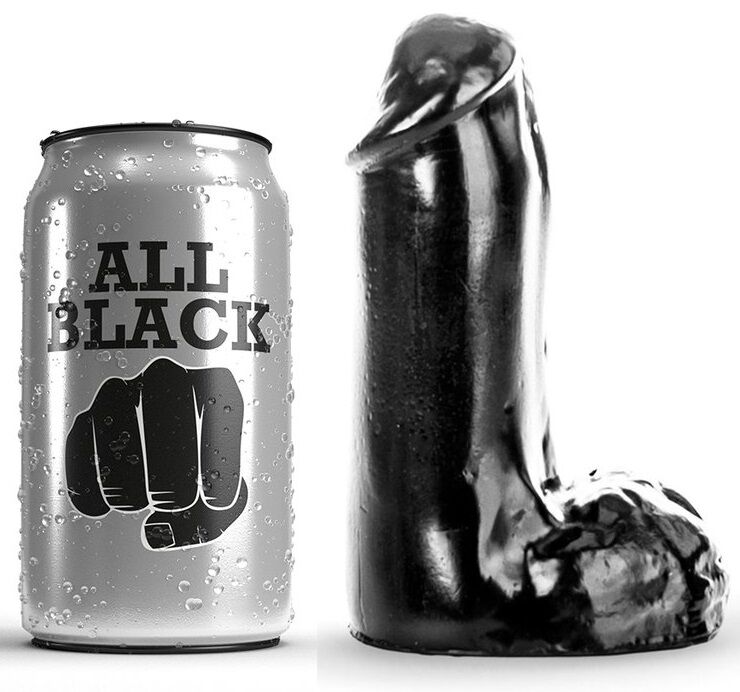 Obsenza - Dildo Realístico de 13 cm para Principiantes - ALL BLACK - Negro - Image 1