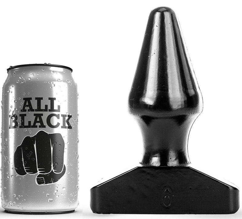 Obsenza - Plug Anal All Black de 15,5 cm para Placer y Estiramiento - Negro - Image 1
