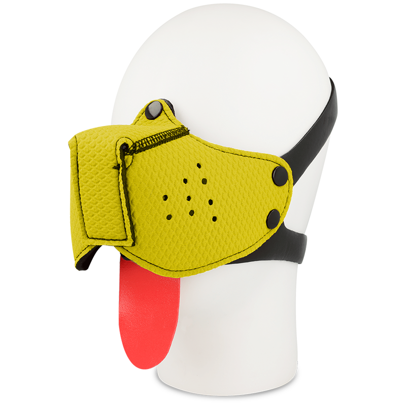 Obsenza - Masque Fétichiste Ohmama Chien Jaune pour Jeux de Rôle et Déguisement - Image 1