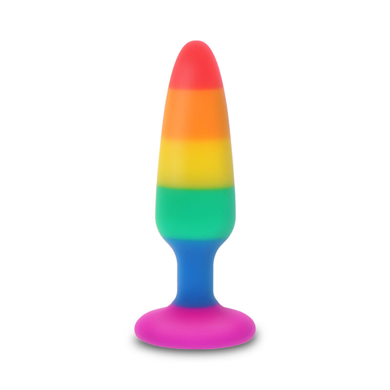 Obsenza - Plug LGBT Twink Pride 8,5 cm - Orgulho e Diversão Inclusiva - Multicolorido - Image 1