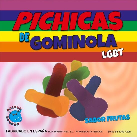 Obsenza - Fruits de Pénis Gummy LGBT PRIDE – Délices Érotiques et Festifs - Multicolore - Image 1