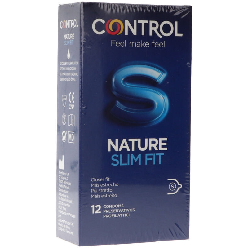 Obsenza - Control Nature Slim Fit Condoms – 12 Units for a Tighter, Natural Feel - Image 1