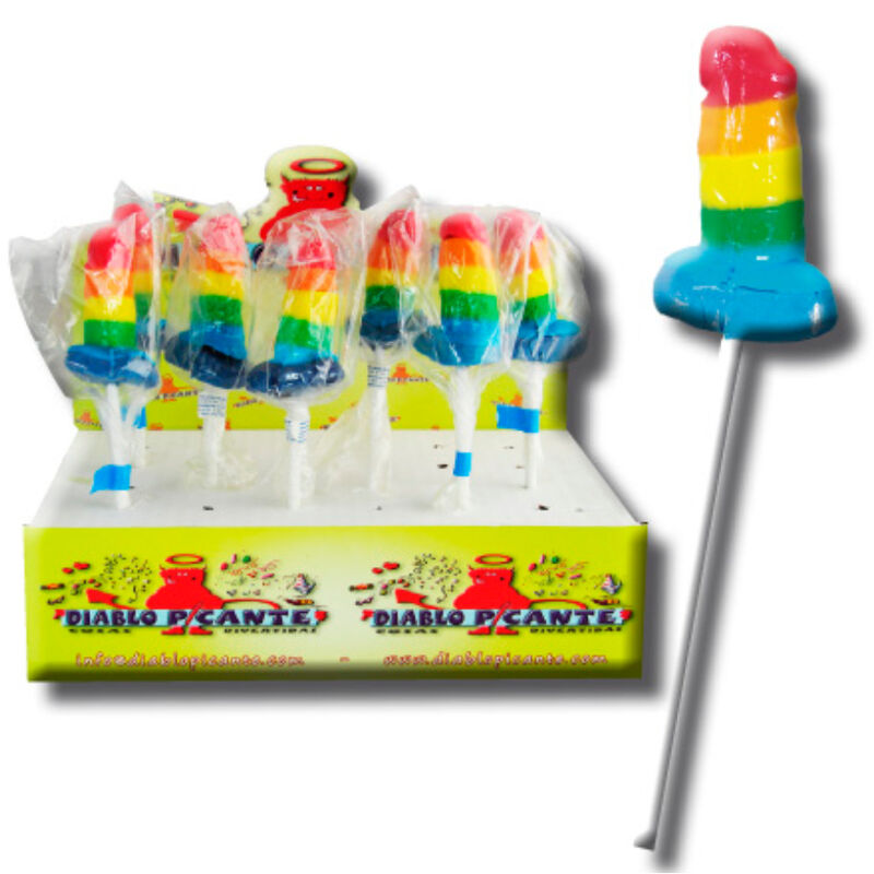 Obsenza - Sucette Gummy Pride LGBT en Forme de Pénis pour Moments Ludiques - Image 1