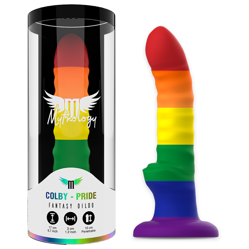 Obsenza - Dildo Mythology Her Colby Pride, Flexible y Silicona Segura - Image 1