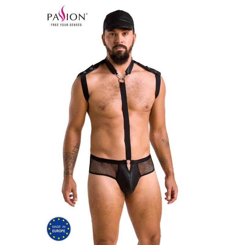 Obsenza - Set de Lencería PASSION John Negro S/M para Personas Dinámicas - Negro - Image 1