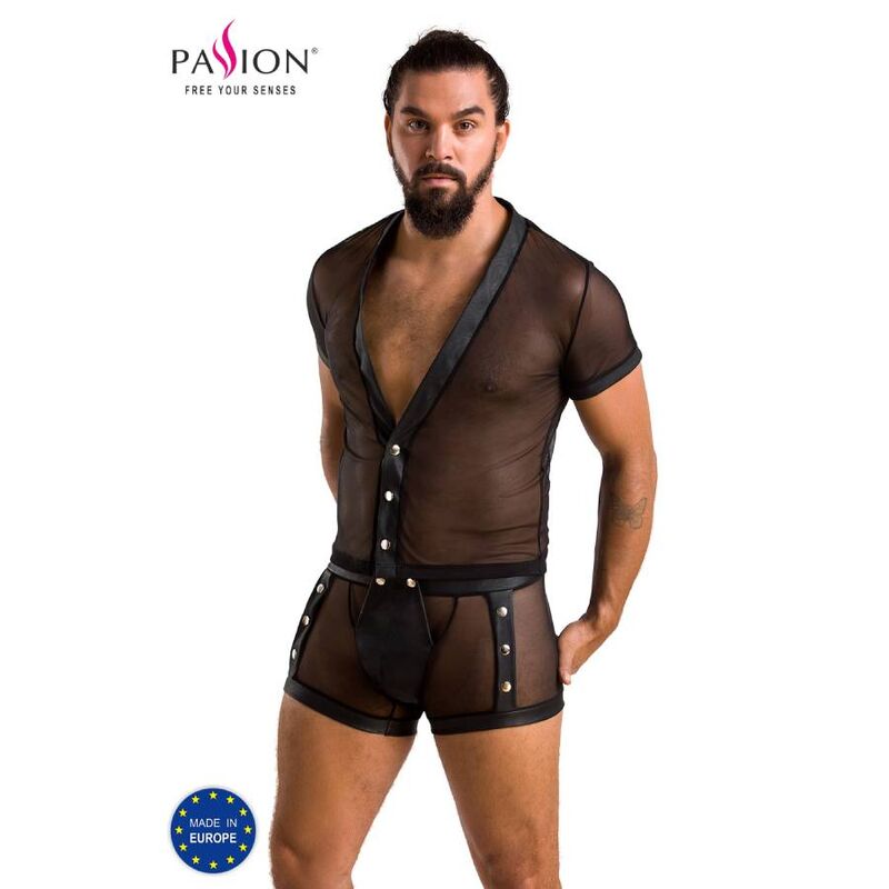 Obsenza - Conjunto Michael Black PASSION para Momentos Inesquecíveis - Preto - Image 1