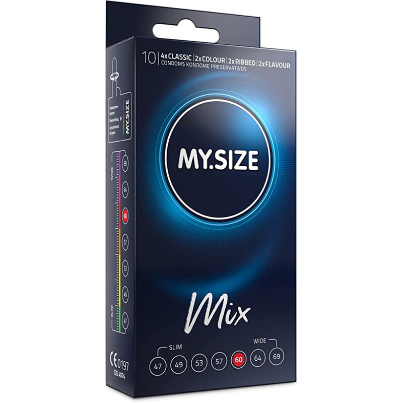 Obsenza - Premium Mix Condoms 60mm - 10 Units by MY SIZE - Image 1