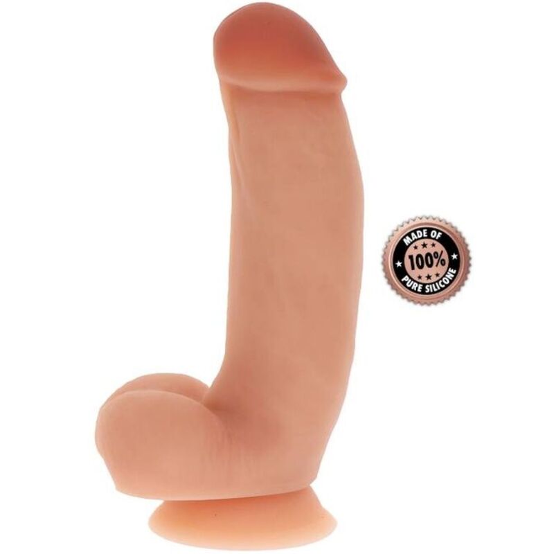 Obsenza - Realistic Silicone Dildo with Balls 18 cm – Get Real Collection - Image 1