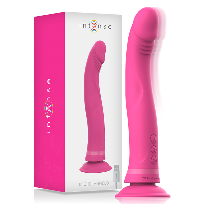 Obsenza - Intense Michelangelo Silicone Vibrator Dildo for Pleasurable Experiences - Pink - Image 1