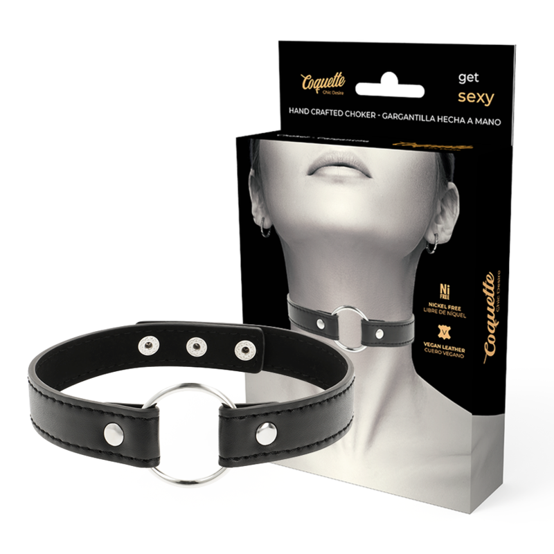 Obsenza - Vegane Leder-Halskette Damen-Accessoire für Eleganz und Sinnlichkeit - OS - Image 1