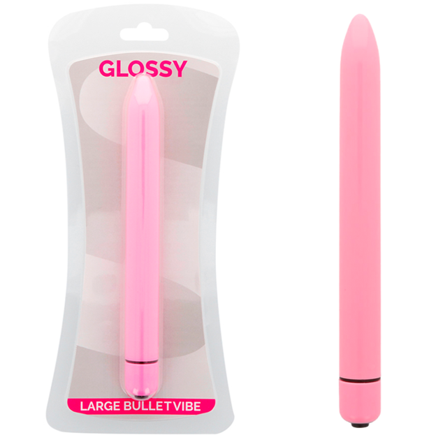 Obsenza - Vibrador Slim GLOSSY para Estimulación Sensitiva y Discreta - Soft Pink - Image 1