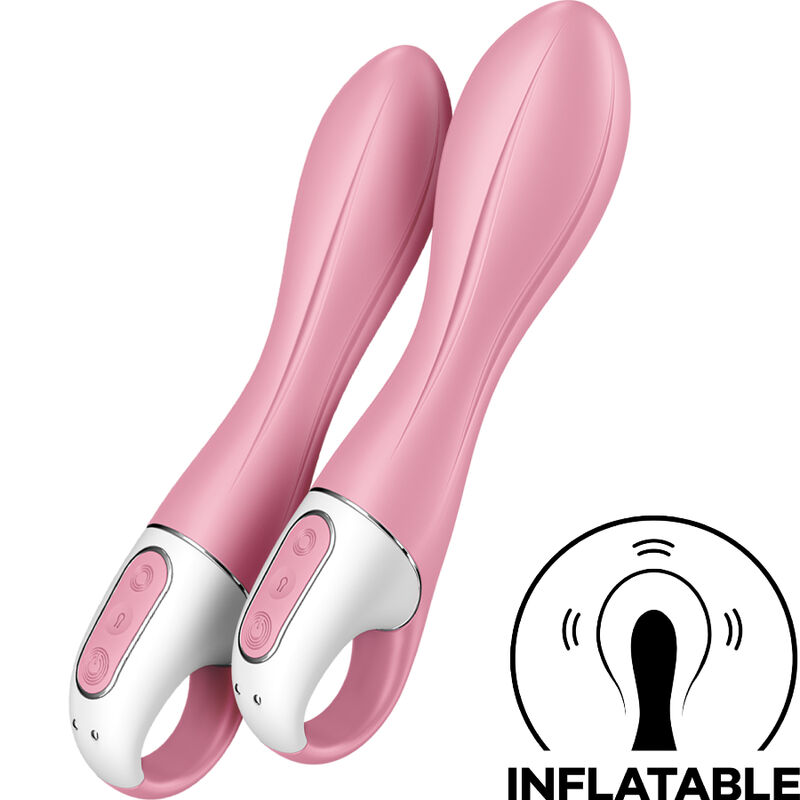Obsenza - Inflatable Air Pump Vibrator 2 for G-Spot and Anal Stimulation - Pink - Image 1