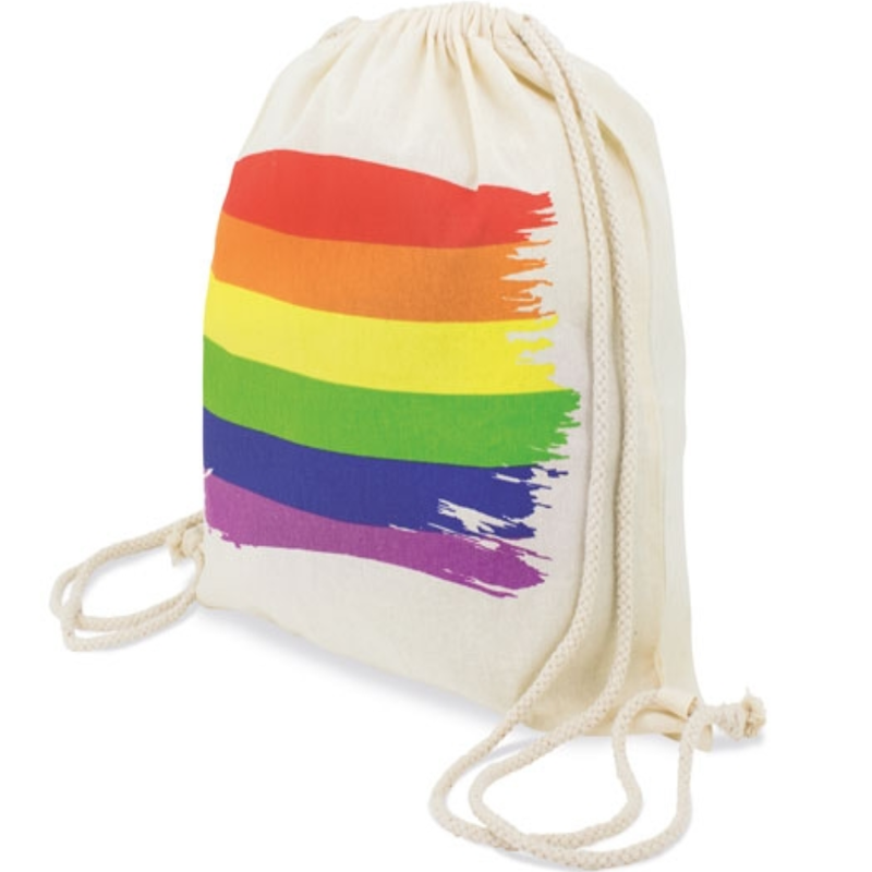 Obsenza - Sac à dos Pride en coton avec drapeau LGBT pour un style affirmé - Image 1
