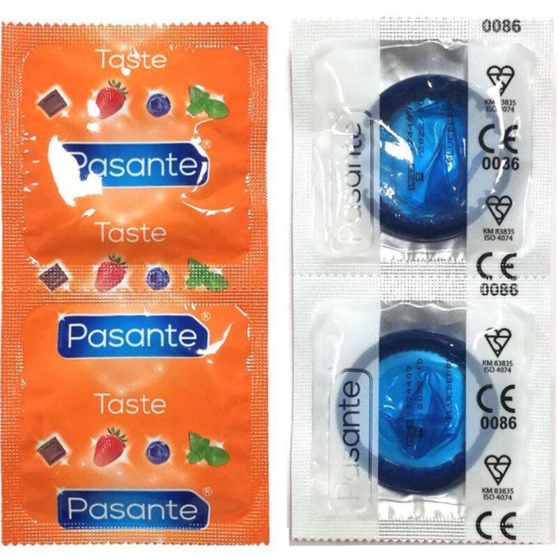 Obsenza - Preservativi Aromatizzati al Mirtillo Pasante - Confezione 144 Pezzi - Blu - Image 1