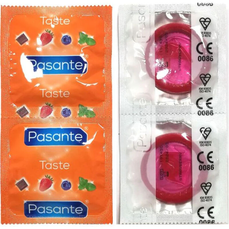 Obsenza - Preservativi Aroma Fragola Pasante Borsa 144 Pezzi - Image 1