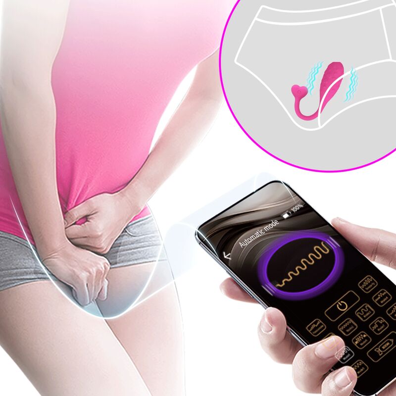 Obsenza - Uovo Vibrante con Controllo App Pink Fisher per Stimolazione Intima - Rosa - Image 1