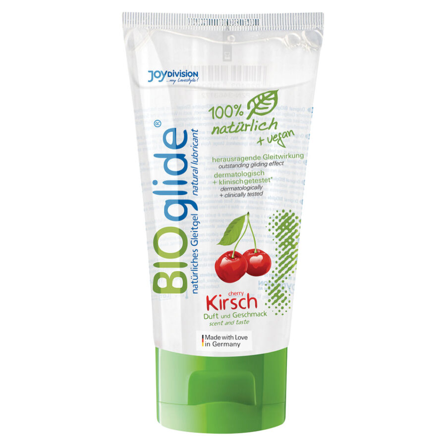 Obsenza - Lubrificante BIOglide Cereja 80ml - Prazer Orgânico Aprovado - 80ml - Image 1