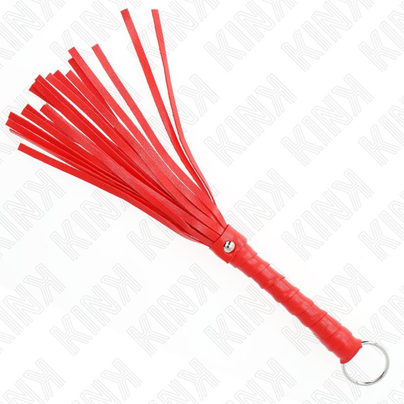 Obsenza - Einfache Mini Rote Peitsche 28 cm für BDSM & Spielzubehör - Image 1