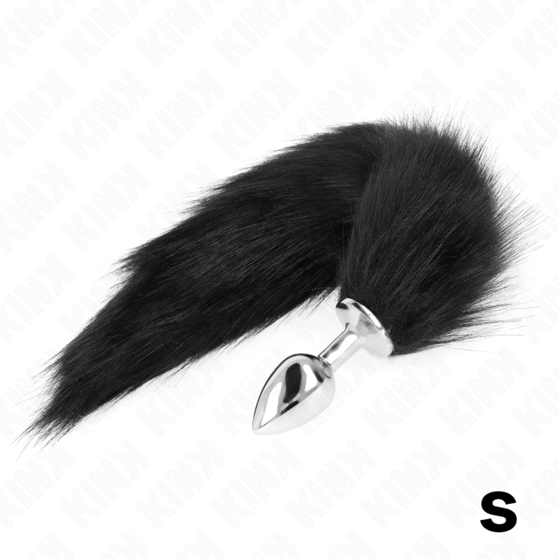 Obsenza - Plug Anal Talla S con Cola Sintética 40 cm de KINK - Negro - Image 1