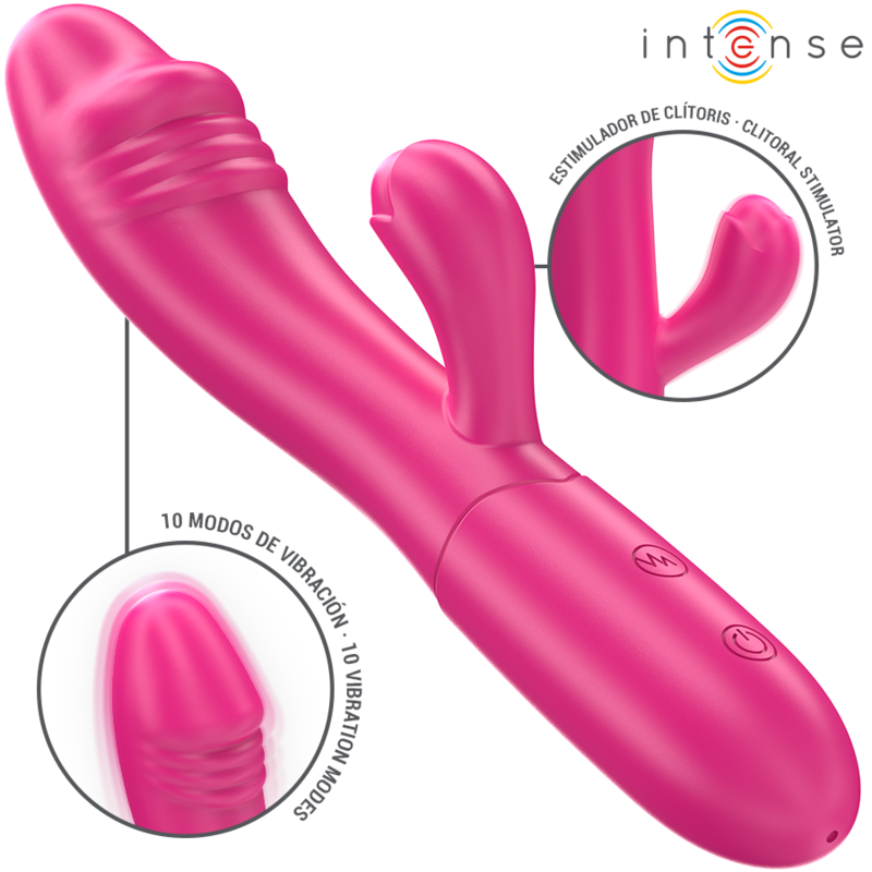 Obsenza - Vibrador Ivy Flexible con Lengua Estimuladora y 10 Modos de Vibración - Rosa - Image 1