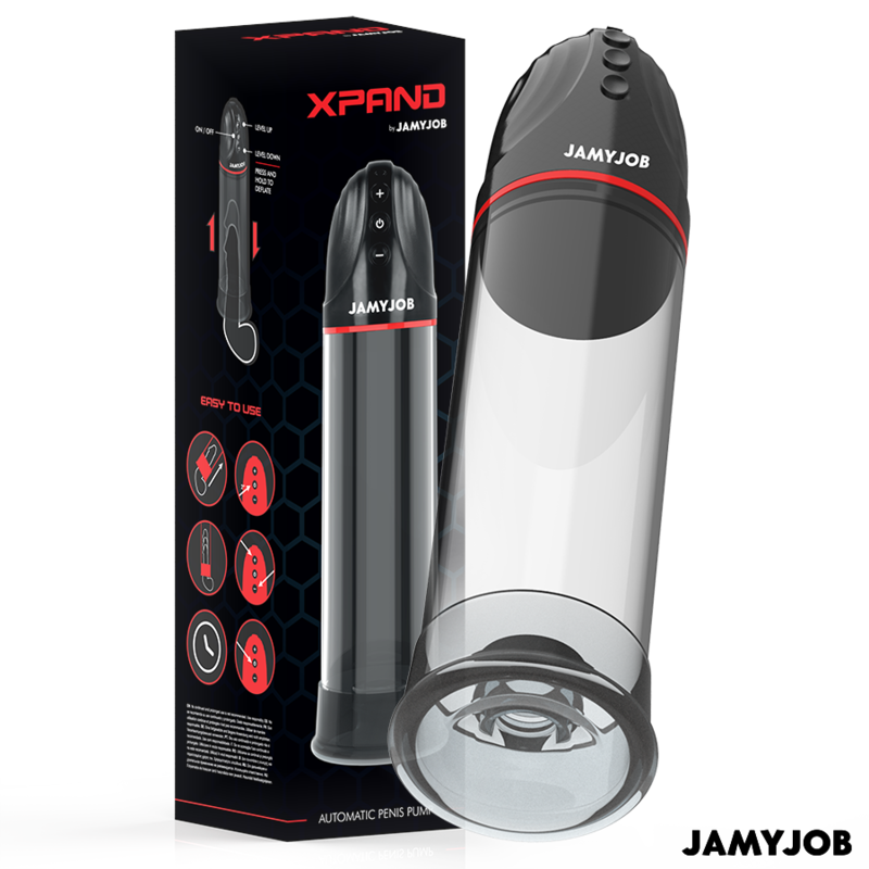 Obsenza - Xpand Bomba Automática con 3 Niveles de Ondas Estimuladoras Gris - Image 1