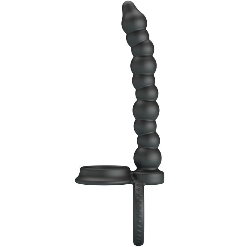 Obsenza - Pretty Love Dillion Doppelter Penetration Cock Ring für intensiven Genuss - Schwarz - Image 1