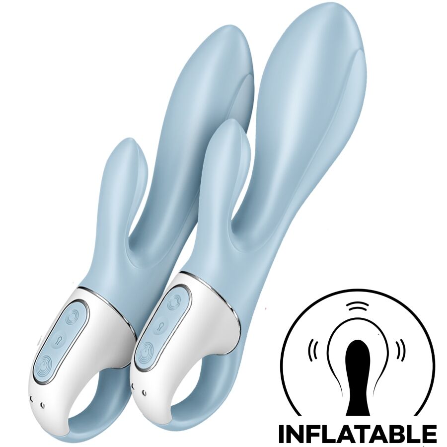 Obsenza - Air pump bunny 1 vibrador inflable rabbit azul - Image 1
