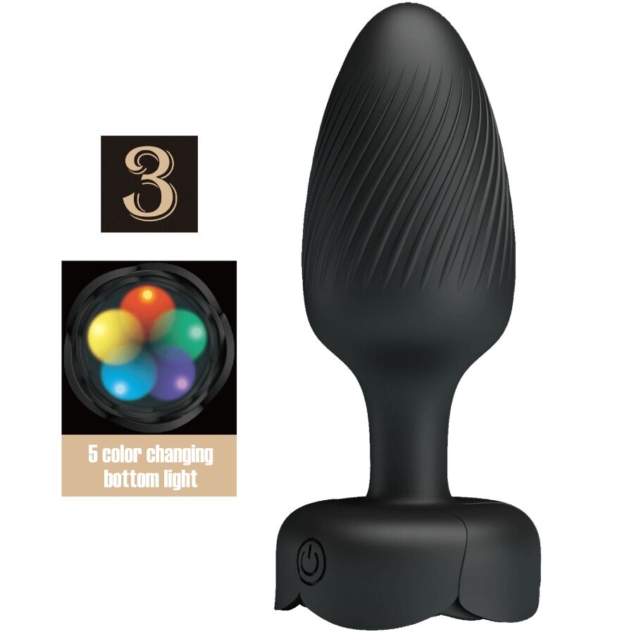Obsenza - Osborn LED Light Black Anal Plug – 9. - Image 1
