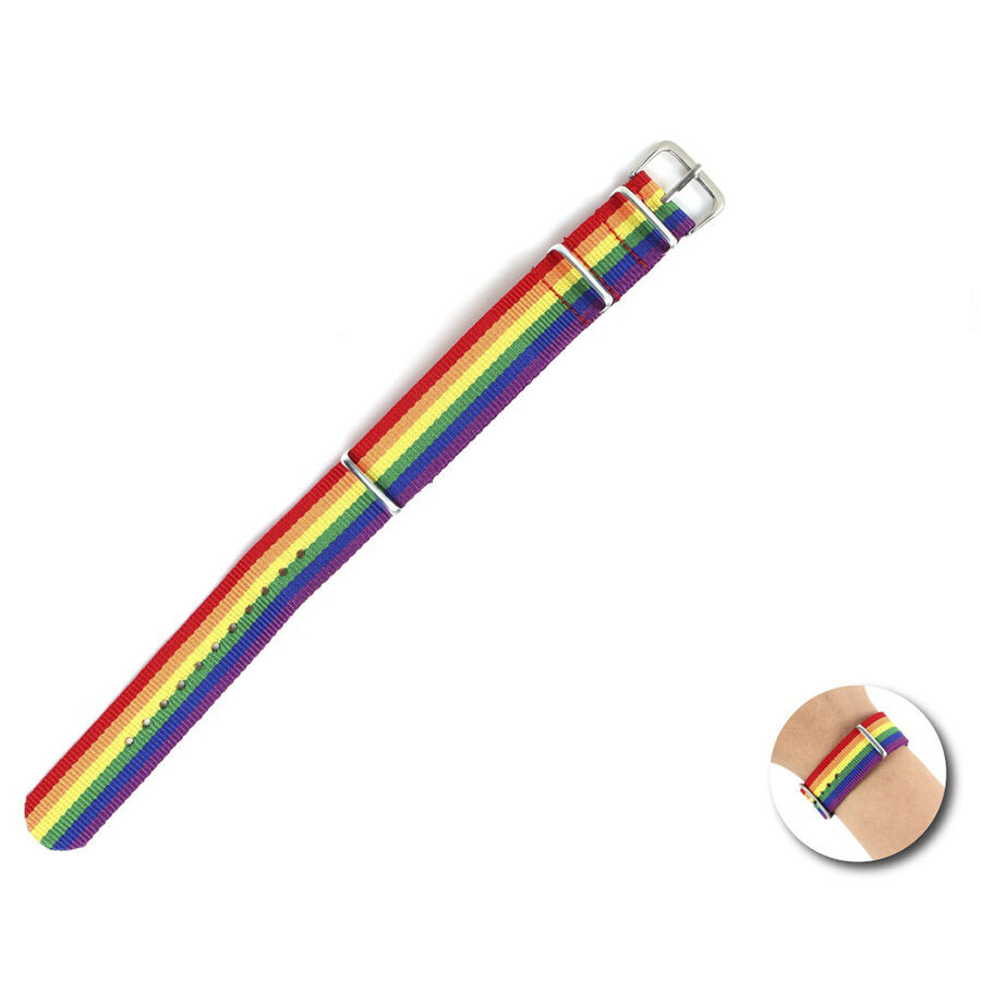 Obsenza - Bracelet Pride Drapeau Arc-en-Ciel pour Affirmer Votre Fierté - Image 1