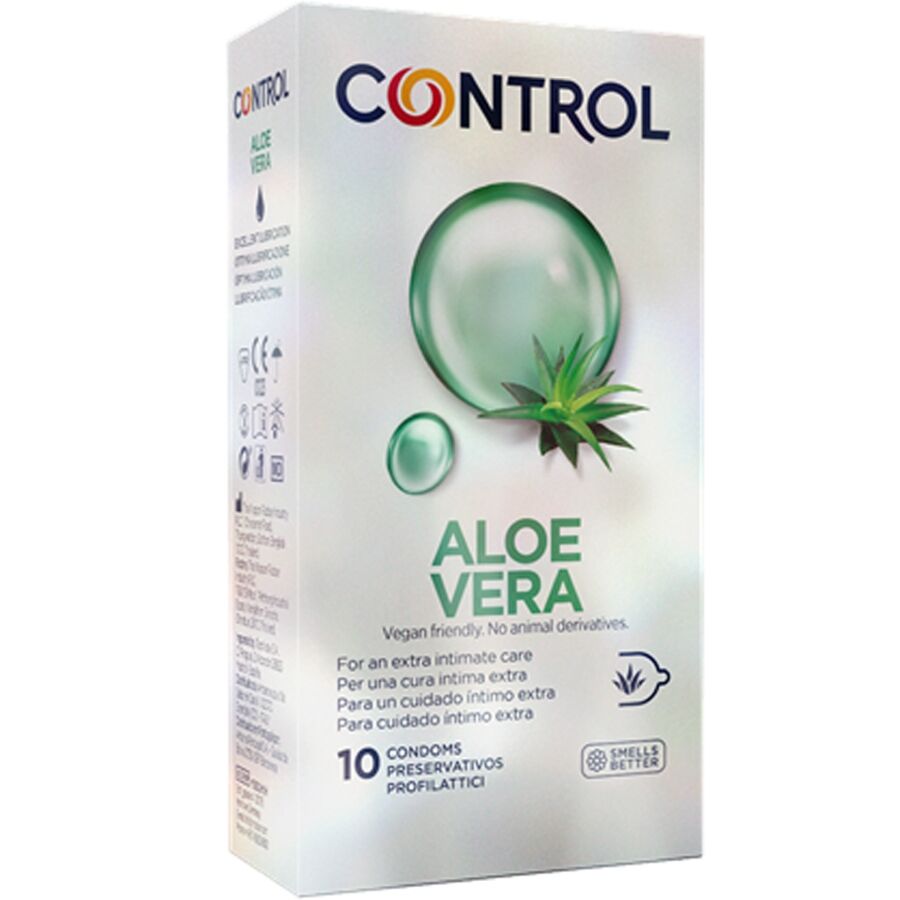 Obsenza - Control Aloe Vera Condoms – 10 Pack for Natural Comfort and Protection - Image 1