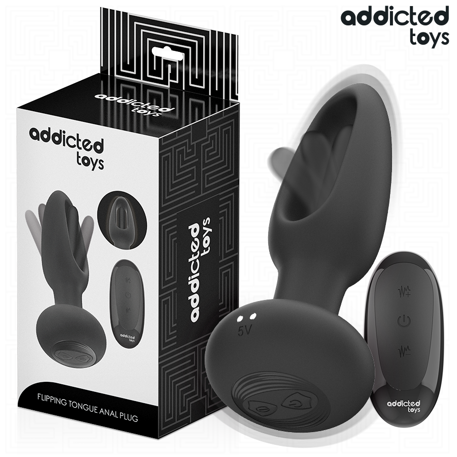 Obsenza - Anal plug with vibrating tongue and remote control - Image 1