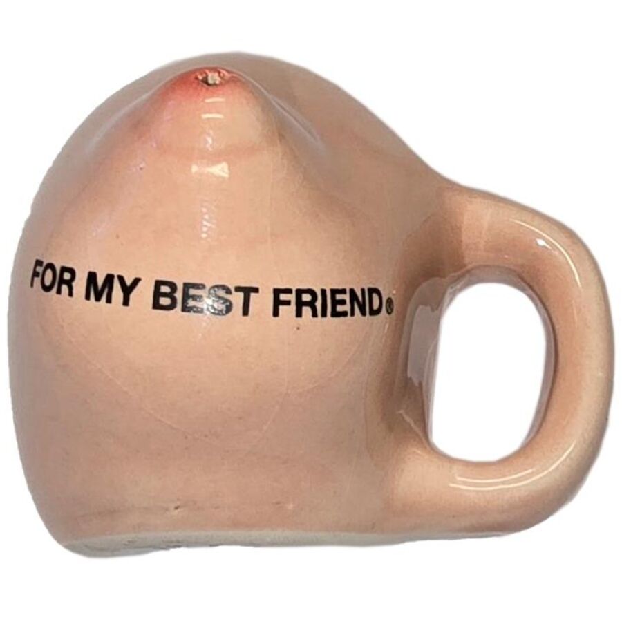 Obsenza - Diablo picante – breast magnet on a ceramic mug “for my best friend” - Image 1