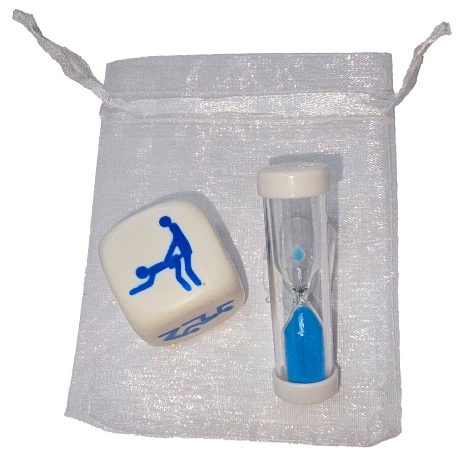 Obsenza - Kamasutra-Haltungswürfel für Jungen mit Sanduhr – Leidenschaftsspiel für spontane Abenteuer - Image 1