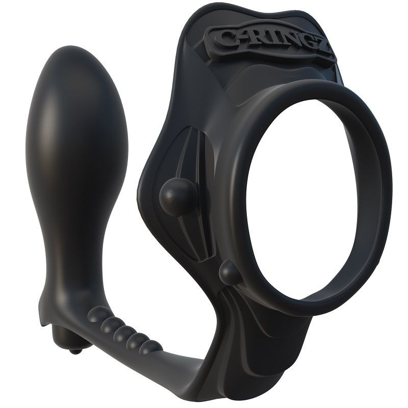 Obsenza - Anillo Potenciador Rock Hard con Plug Anal y Vibrador Incorporado - Image 1