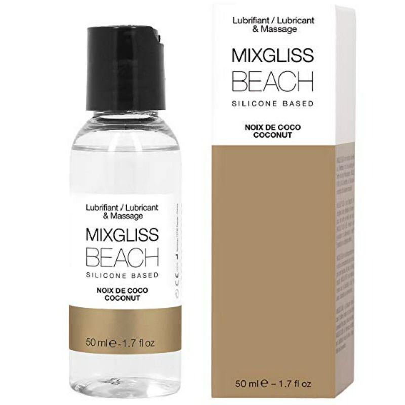 Obsenza - Lubrificante al Silicone da Spiaggia Mixgliss con Aroma di Cocco - 50ml - Image 1