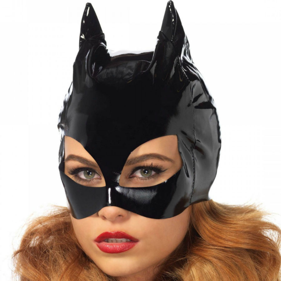 Obsenza - Máscara de Mulher Gato Vinil Leg Avenue para Fantasias Sensuais - OS - Image 1