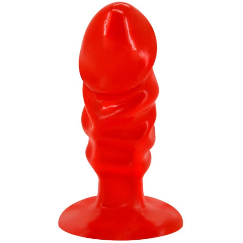 Obsenza - Plug Anal Unisexe Avec Ventouse - Stimulation P et G - Rouge - Image 1