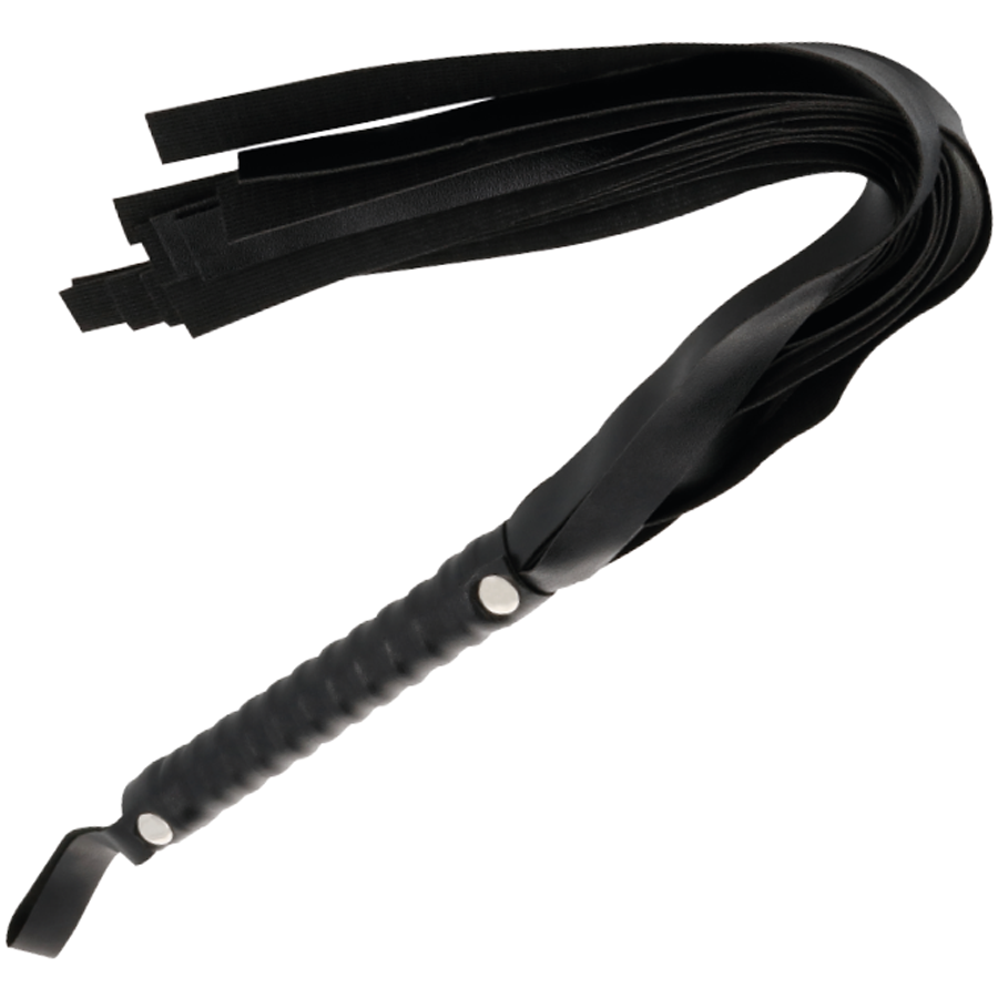 Obsenza - DARKNESS Elegante Bondage-Peitsche 51 cm für BDSM & Fetisch - Schwarz - Image 1
