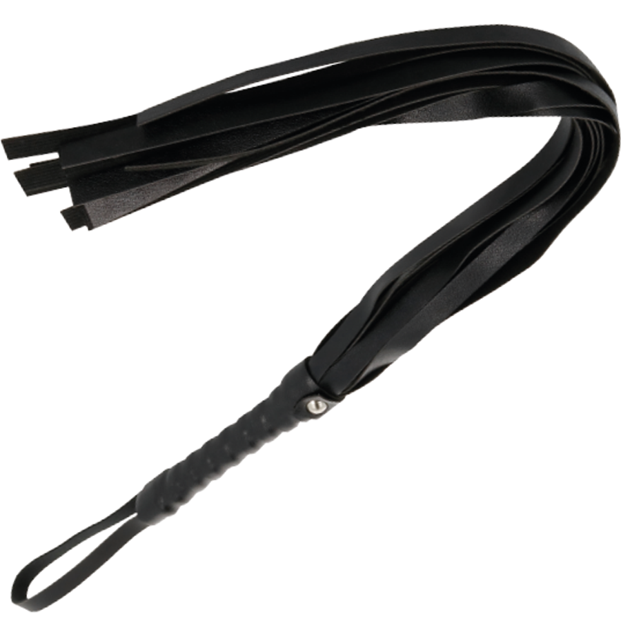 Obsenza - Darkness Schwarze Bondage-Peitsche 45 cm – Elegantes BDSM-Accessoire - Schwarz - Image 1