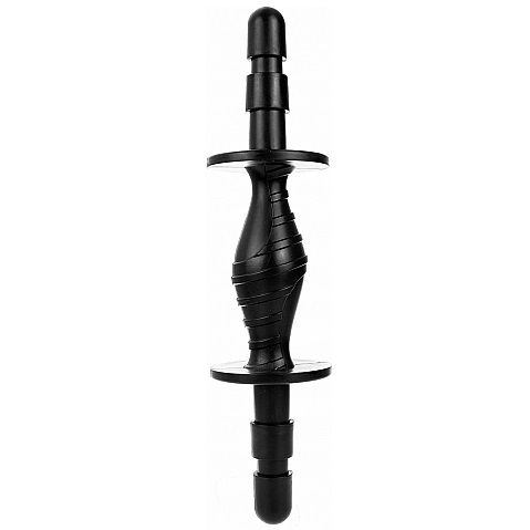 Obsenza - Double Penetration Connector for Hung System Toys - Black - Image 1