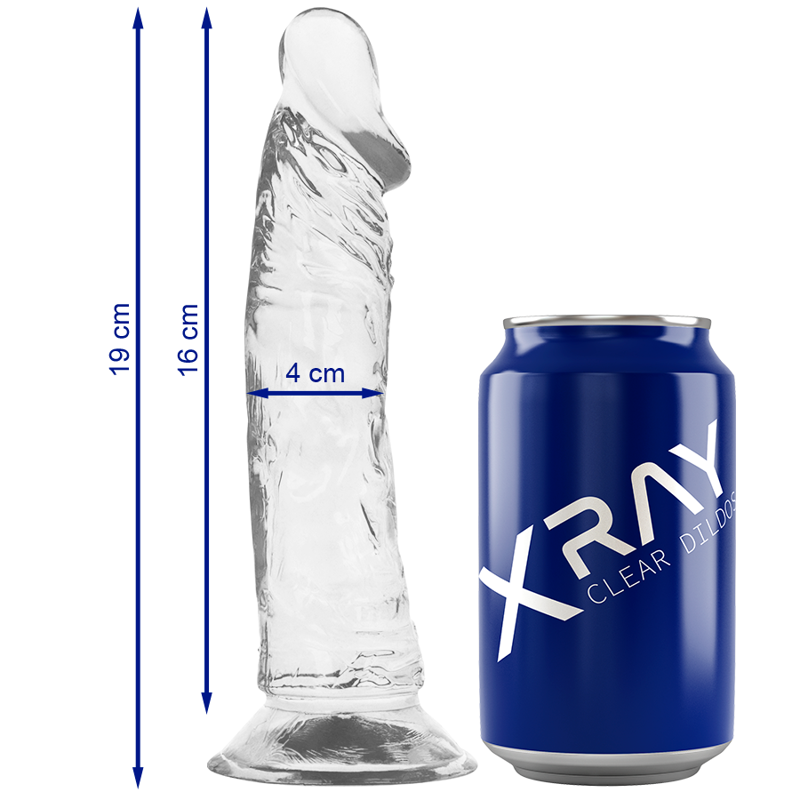 Obsenza - X RAY Clear Cock 19cm - O 4cm | Realistic Transparent Dildo - Image 1