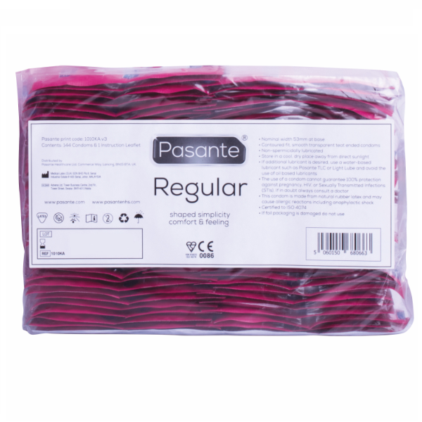 Obsenza - Pasante Regular Range Condoms – 144 Units for Natural Feel and Safety - Image 1