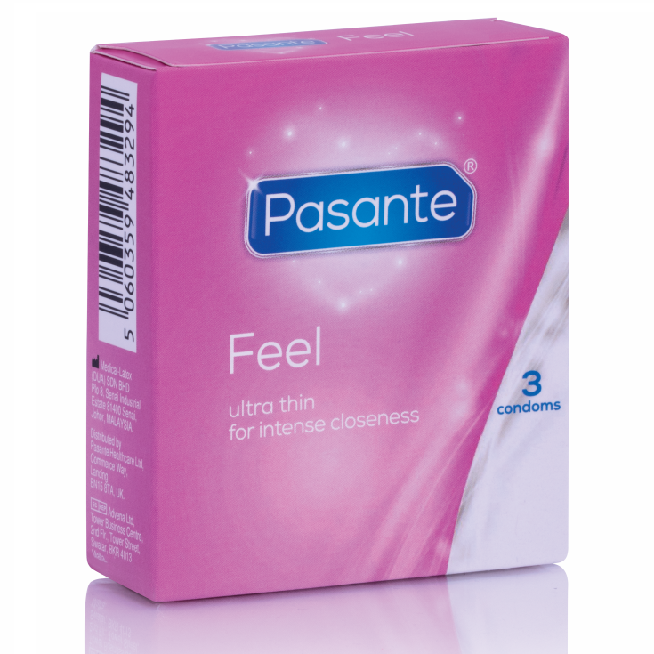 Obsenza - Pasante Sensitive Feel Ultra Thin Condoms – 3 Units for Intimate Closeness - Image 1