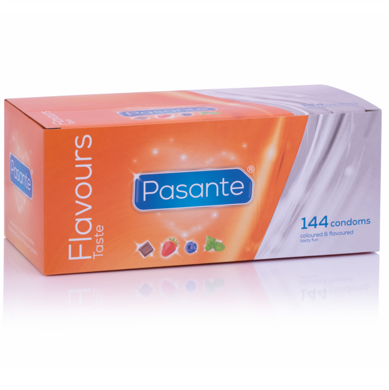 Obsenza - Pasante Flavored Condoms Pack – 155 Units for Tasty Protection - Image 1