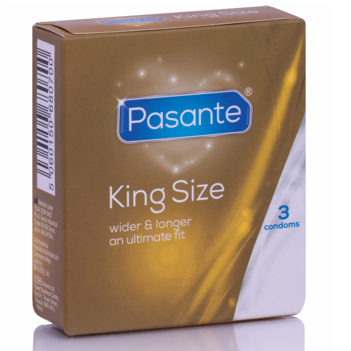 Obsenza - Pasante King Size Condoms – 3 Units for Comfortable Fit - Image 1