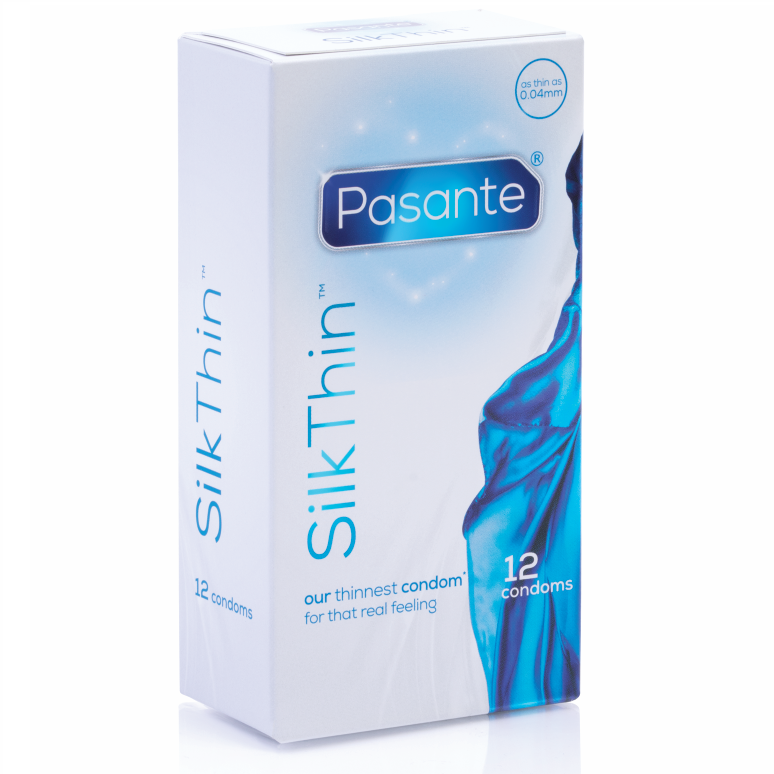 Obsenza - Pasante Silk Thin MS Fine 12 Units - Ultra-Thin Latex Condoms for a Natural Feel - Image 1